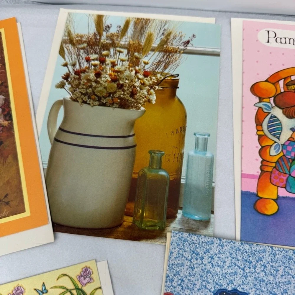 Current Inc Greeting Cards VTG Assorted Lot Stationery Floral Retro Ephemera